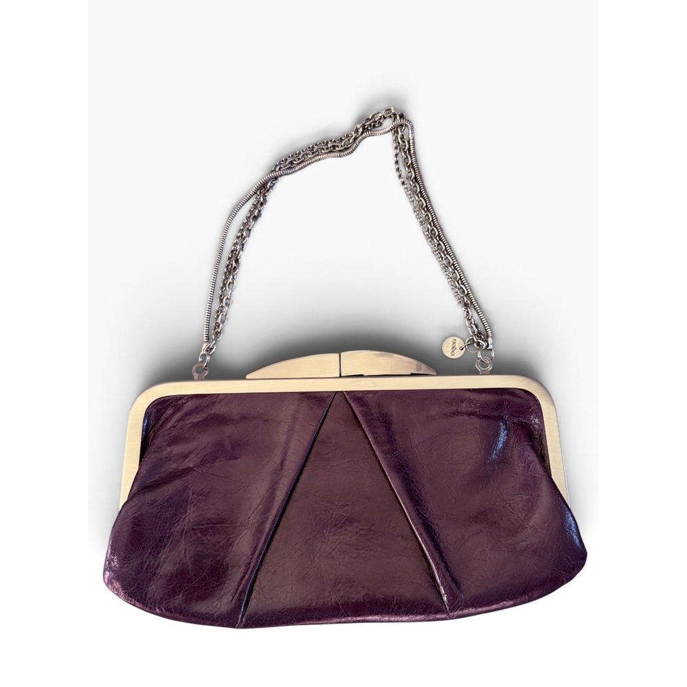 Vintage HOBO International Purple Wristlet Wallet Chain Strap